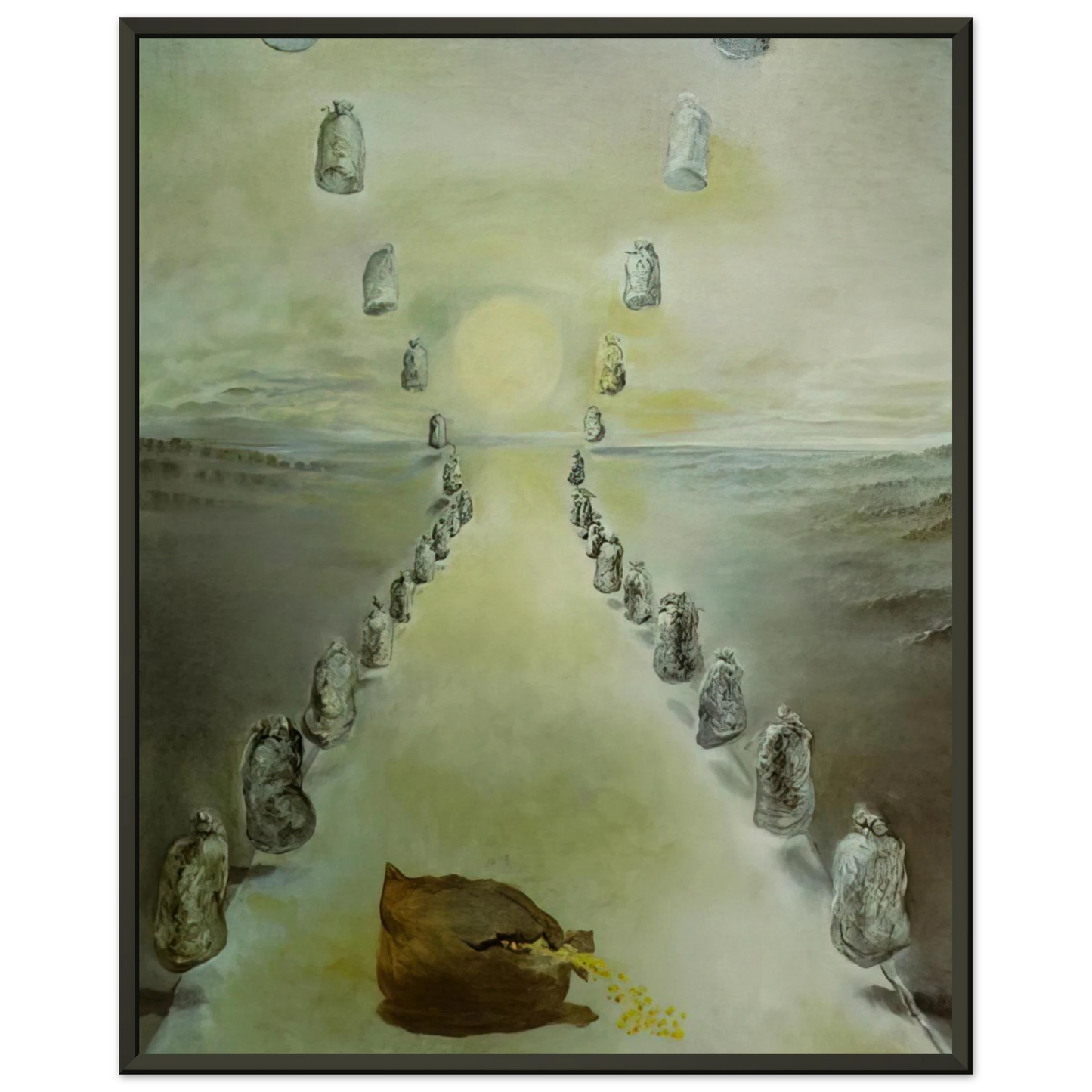 Salvador Dali  THE PATH OF ENIGMAS FIRST VERSION Framed Art Print  - Aluminum Frame - 70x100 cm / 28x40 inches