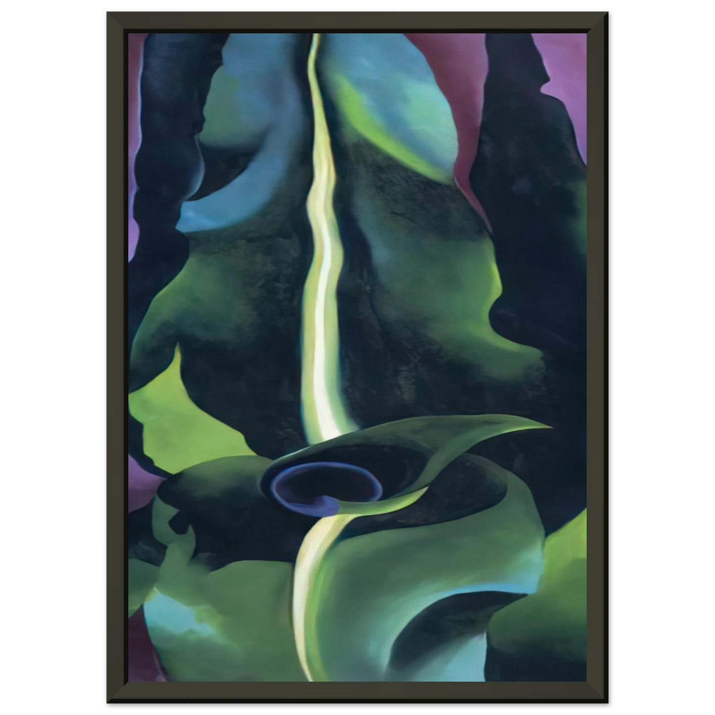 Georgia OKeeffe  Corn Dark I Framed Art Print  - Aluminum Frame - 60x80 cm / 24x32 inches