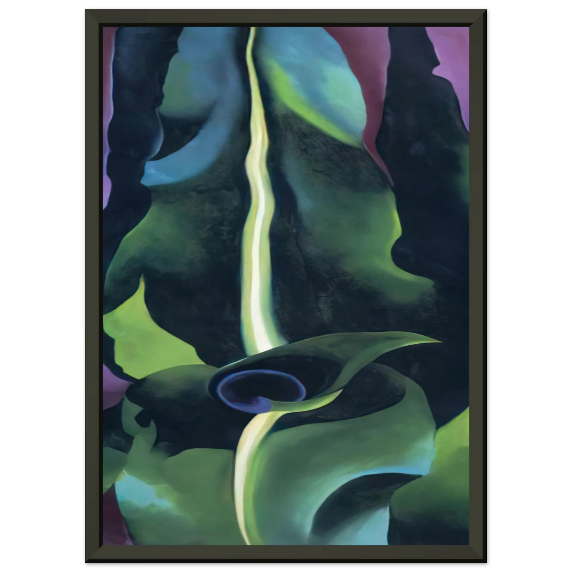 Georgia OKeeffe  Corn Dark I Framed Art Print  - Aluminum Frame - 60x80 cm / 24x32 inches