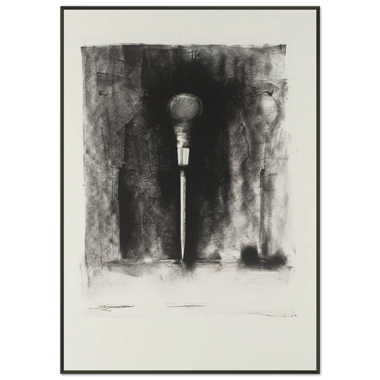 Jim Dine  UNTITLED FROM TEN WINTER TOOLS 1973 3 Framed Art Print  - Aluminum Frame - 21x29.7 cm / 8x12"