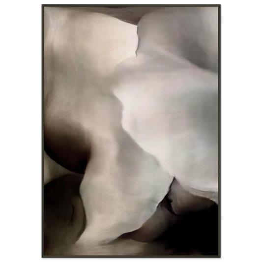 Georgia OKeeffe  Dark Iris 3 Framed Art Print  - Aluminum Frame - 21x29.7 cm / 8x12"