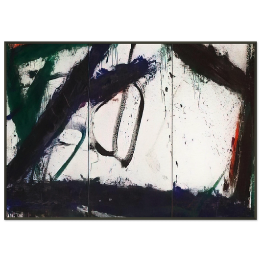 Norman Bluhm  Frozen Summer  1966 Framed Art Print  - Aluminum Frame - 21x29.7 cm / 8x12"