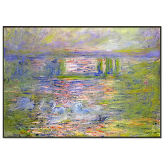 claude monet  Charing Cross Bridge 2 Framed Art Print  - Aluminum Frame - 21x29.7 cm / 8x12"