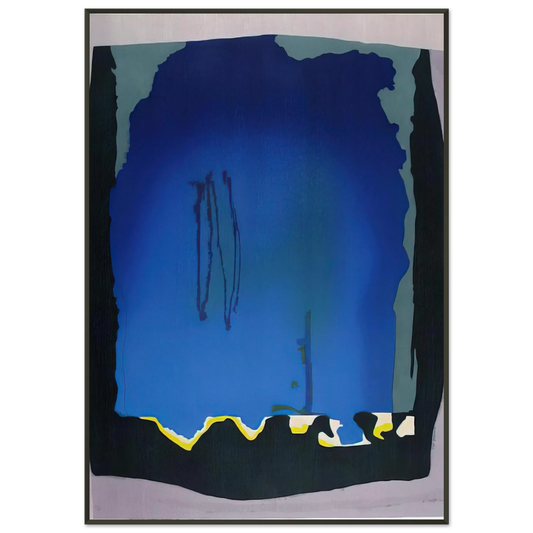 Helen Frankenthaler  Freefall  1992 Framed Art Print  - Aluminum Frame - 21x29.7 cm / 8x12"