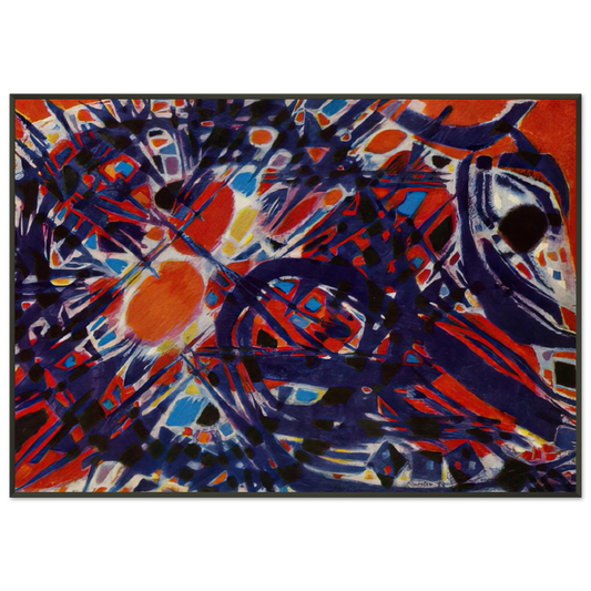 Alfred Manessier  Couronne depines  1954 Framed Art Print  - Aluminum Frame - 21x29.7 cm / 8x12"