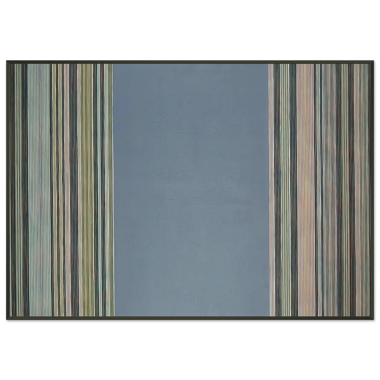 Gene Davis  Prince Albert  1978 Framed Art Print  - Aluminum Frame - 21x29.7 cm / 8x12"