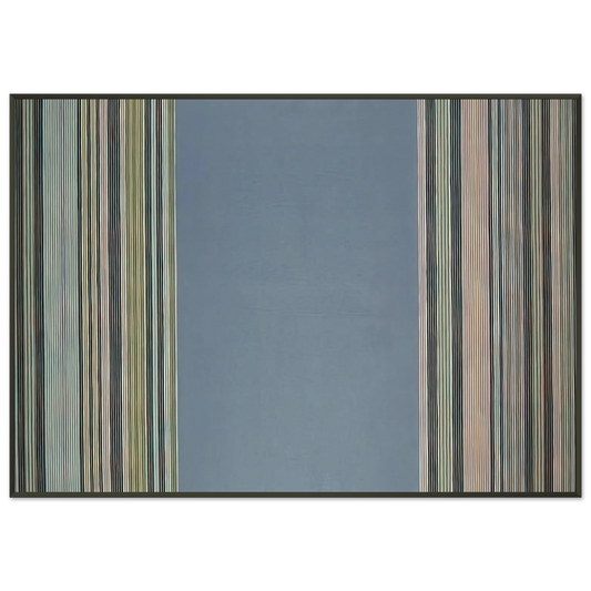 Gene Davis  Prince Albert  1978 Framed Art Print  - Aluminum Frame - 21x29.7 cm / 8x12"