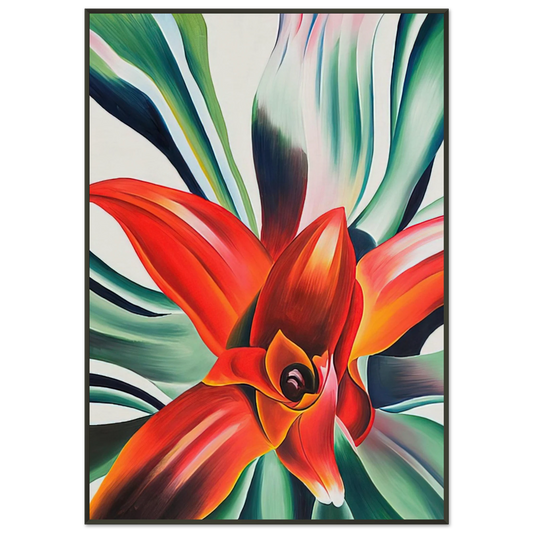 Georgia OKeeffe  Leaves of a Plant Framed Art Print  - Aluminum Frame - 21x29.7 cm / 8x12"