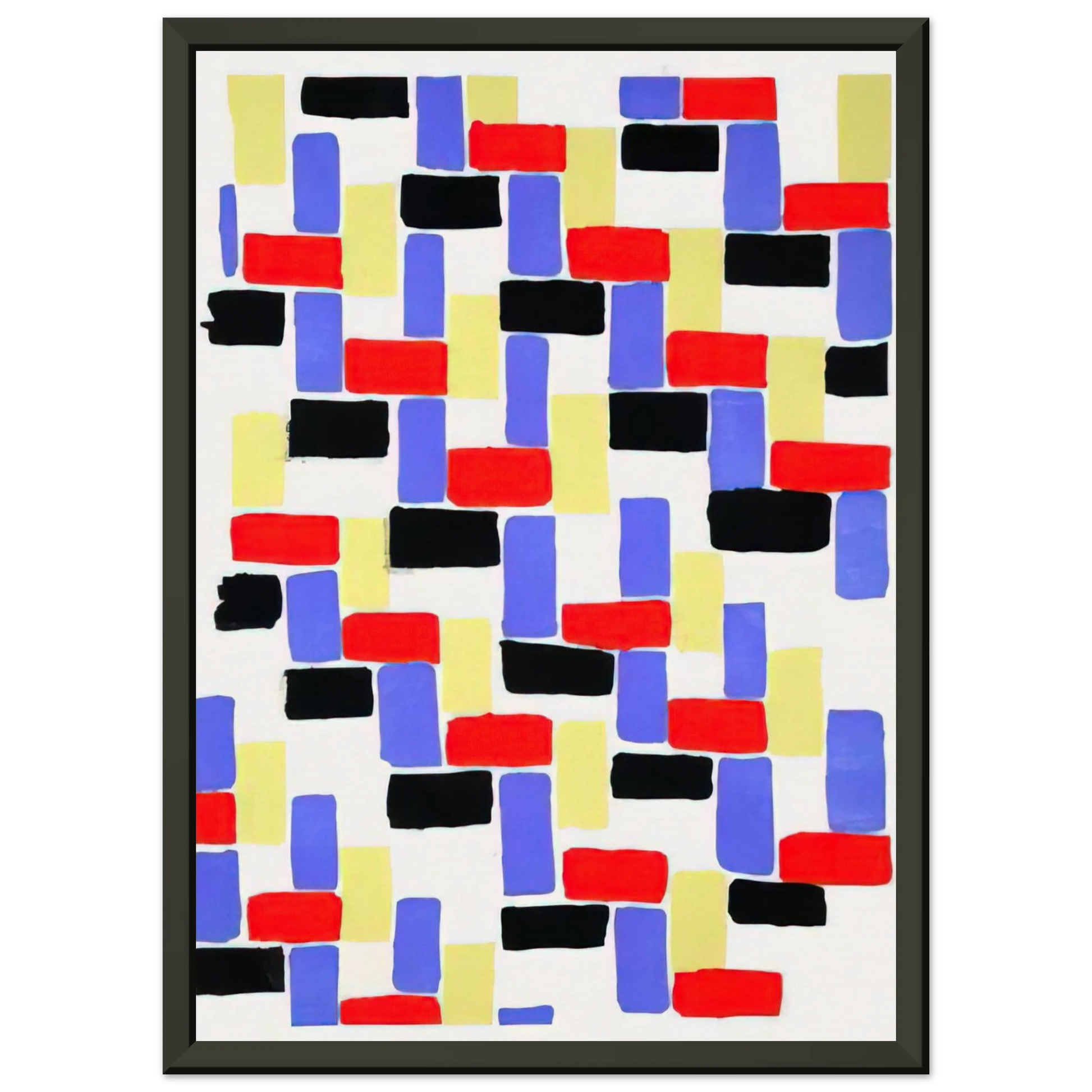 Sonia Delaunay  D181OULEURS IDEES Framed Art Print  - Aluminum Frame - 40x50 cm / 16x20 inches