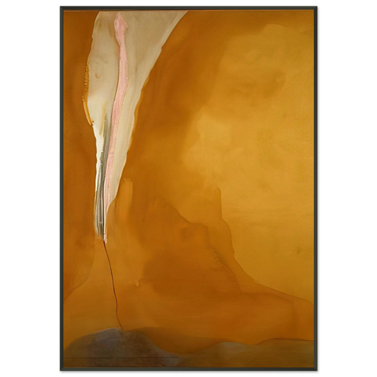 Helen Frankenthaler  Coral Wedge  1972 Framed Art Print  - Aluminum Frame - 21x29.7 cm / 8x12"