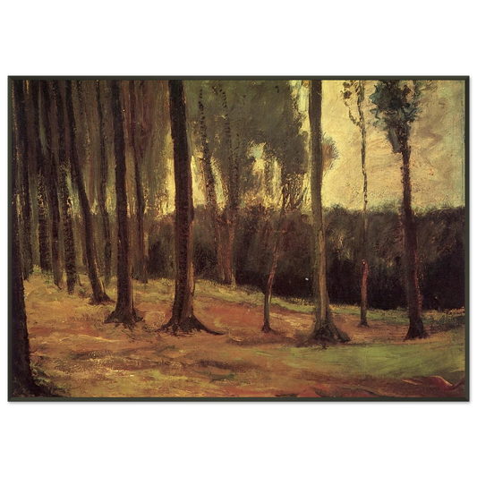 Vincent van Gogh  Edge of a Wood Framed Art Print  - Aluminum Frame - 21x29.7 cm / 8x12"