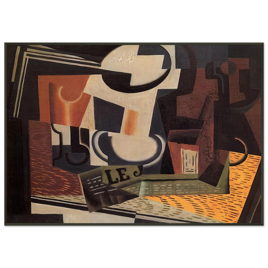Juan Gris  STILL LIFE WITH FRUIT BOWL 1918 Framed Art Print  - Aluminum Frame - 21x29.7 cm / 8x12"