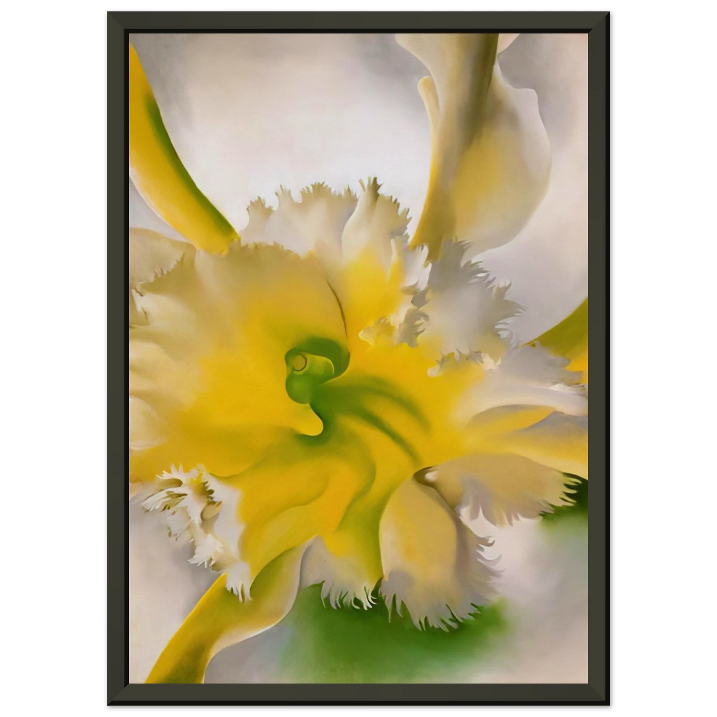 Georgia OKeeffe  An Orchid Framed Art Print  - Aluminum Frame - 60x80 cm / 24x32 inches