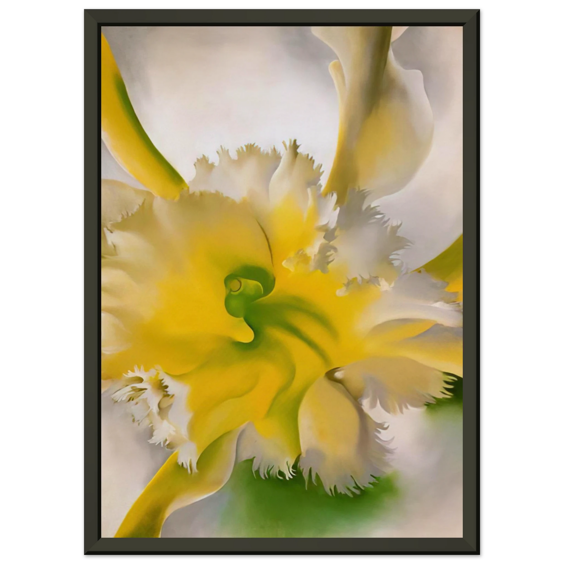 Georgia OKeeffe  An Orchid Framed Art Print  - Aluminum Frame - 60x80 cm / 24x32 inches