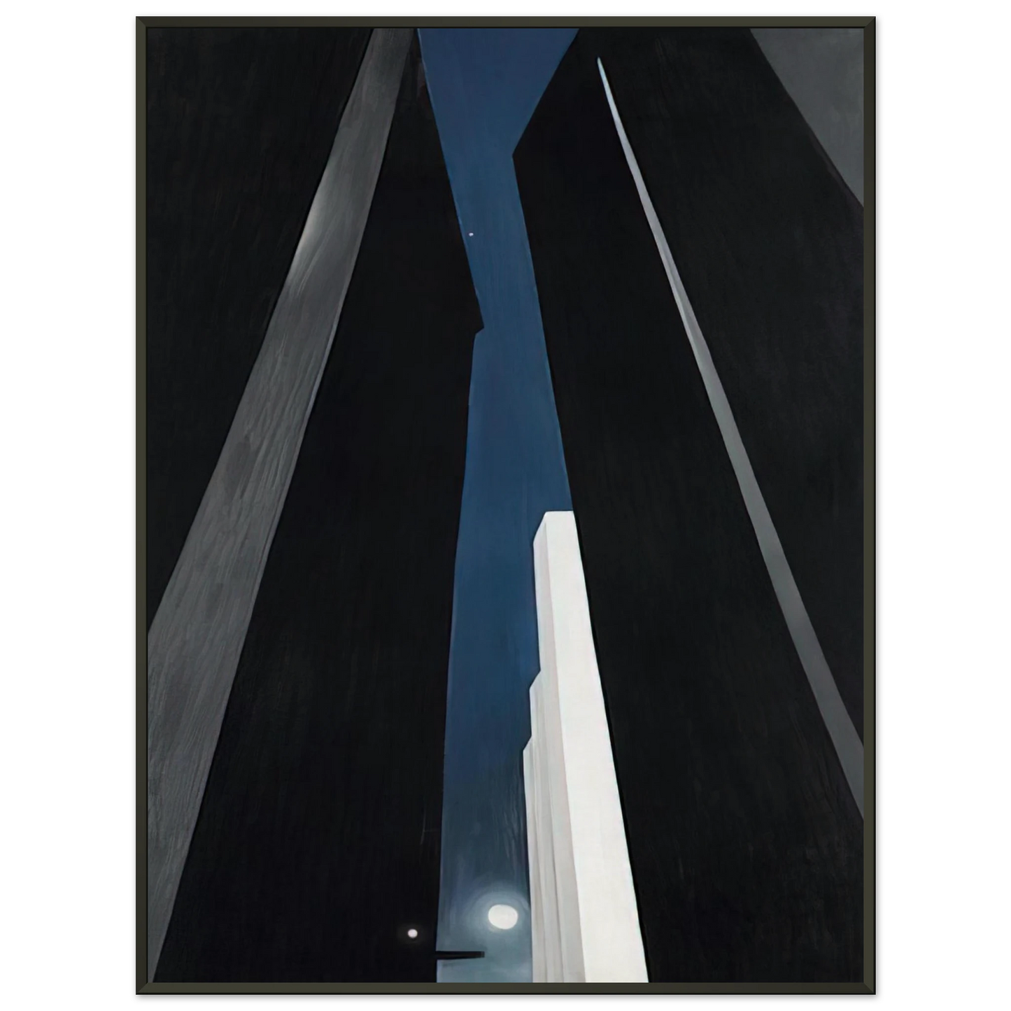 Georgia OKeeffe  City Night Framed Art Print  - Aluminum Frame - 40x50 cm / 16x20 inches