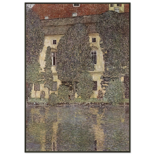 Gustav Klimt  THE SCHLOSS KAMMER ON THE ATTERSEE III 1910 Framed Art Print  - Aluminum Frame - 21x29.7 cm / 8x12"