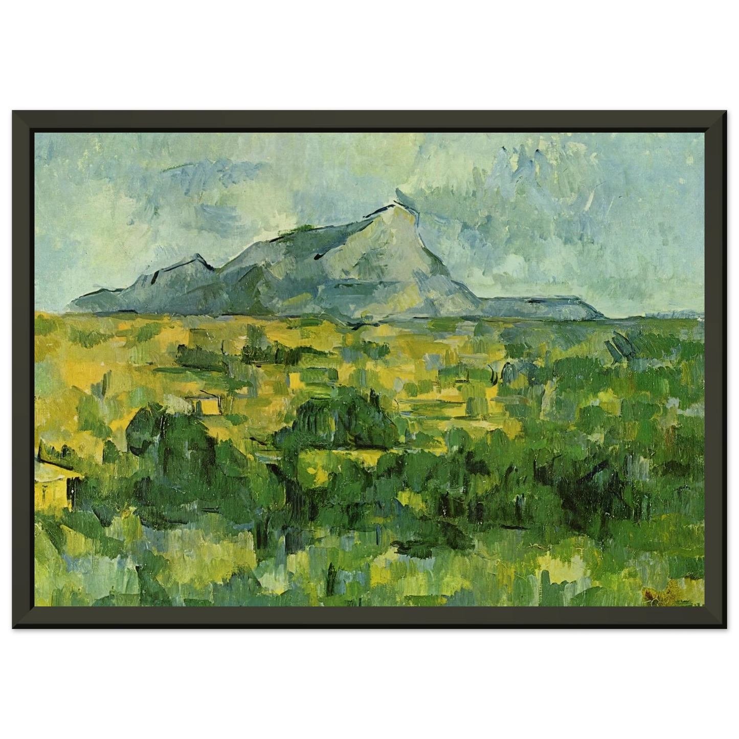 Paul Cezanne  Mont SainteVictoire Framed Art Print  - Aluminum Frame - 40x50 cm / 16x20 inches