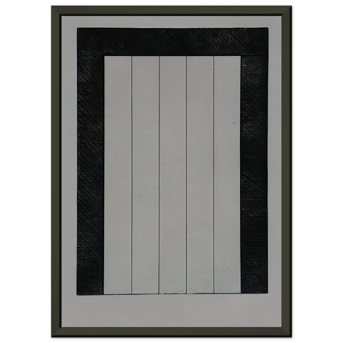 Brice Marden  Untitled from 12 Views for Caroline Tatyana  1979 Framed Art Print  - Aluminum Frame - 70x100 cm / 28x40 inches