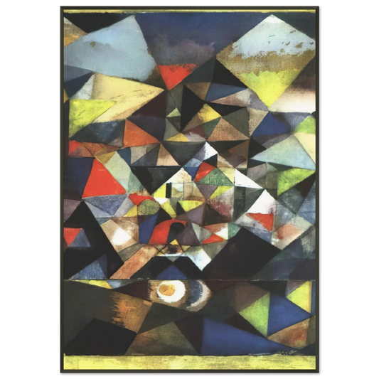 Paul Klee  WITH THE EGG 1917 Framed Art Print  - Aluminum Frame - 21x29.7 cm / 8x12"