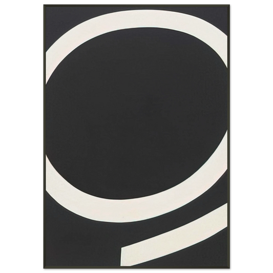 Ellsworth Kelly  Running White Framed Art Print  - Aluminum Frame - 21x29.7 cm / 8x12"