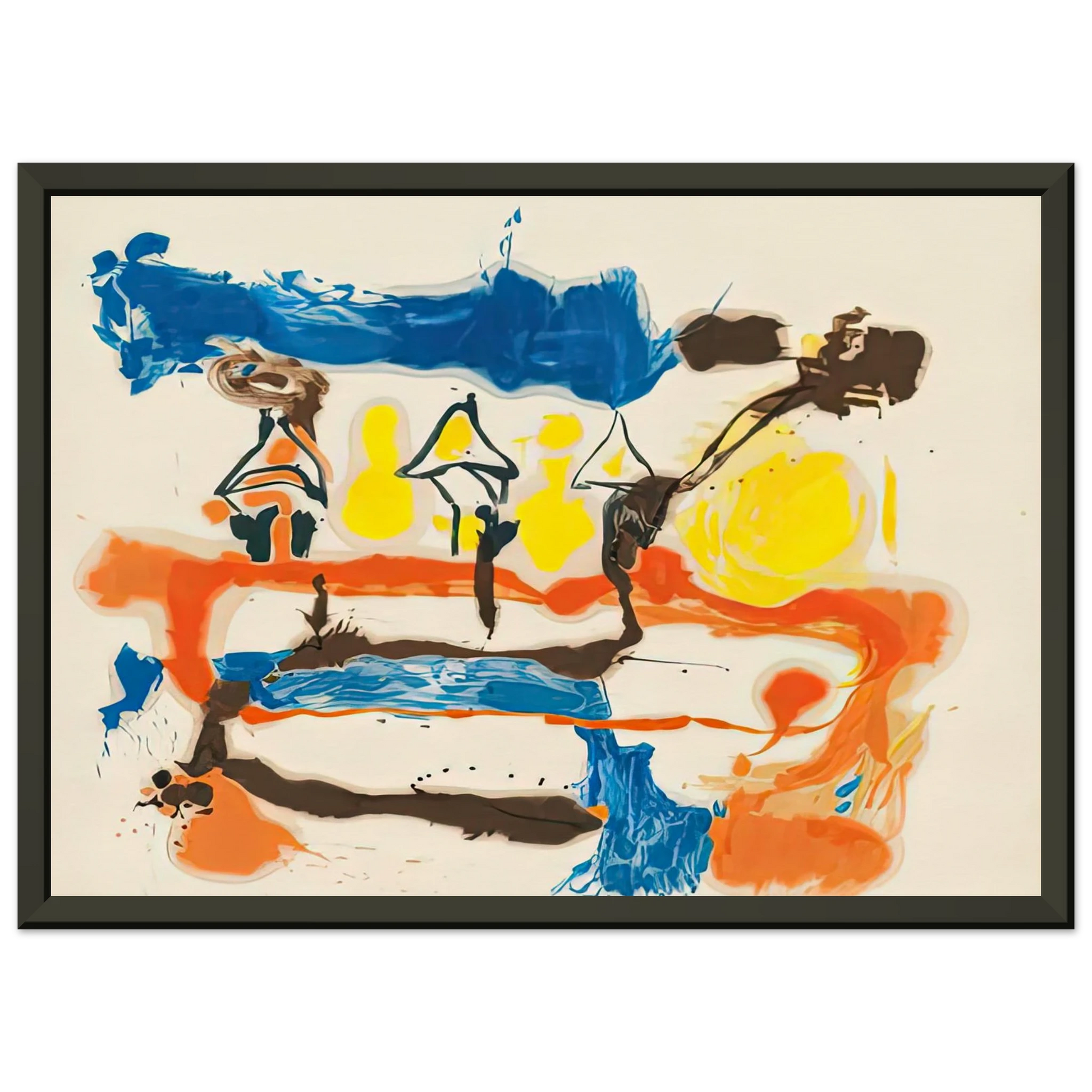 Helen Frankenthaler  Fable 1961 Framed Art Print  - Aluminum Frame - 70x100 cm / 28x40 inches