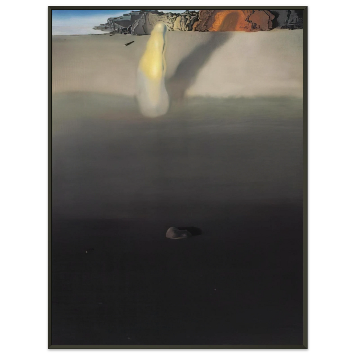 Salvador Dali  ON THE SEASHORE Framed Art Print  - Aluminum Frame - 60x80 cm / 24x32 inches