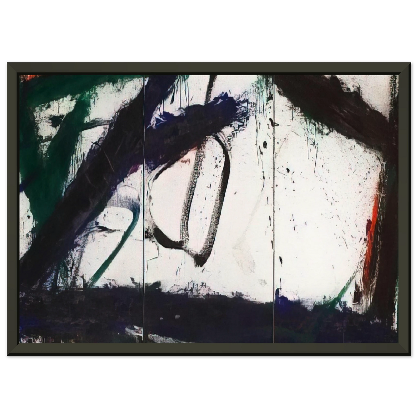 Norman Bluhm  Frozen Summer  1966 Framed Art Print  - Aluminum Frame - 70x100 cm / 28x40 inches