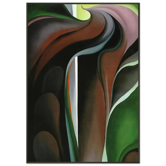 Georgia OKeeffe  JackinthePulpit V Framed Art Print  - Aluminum Frame - 21x29.7 cm / 8x12"