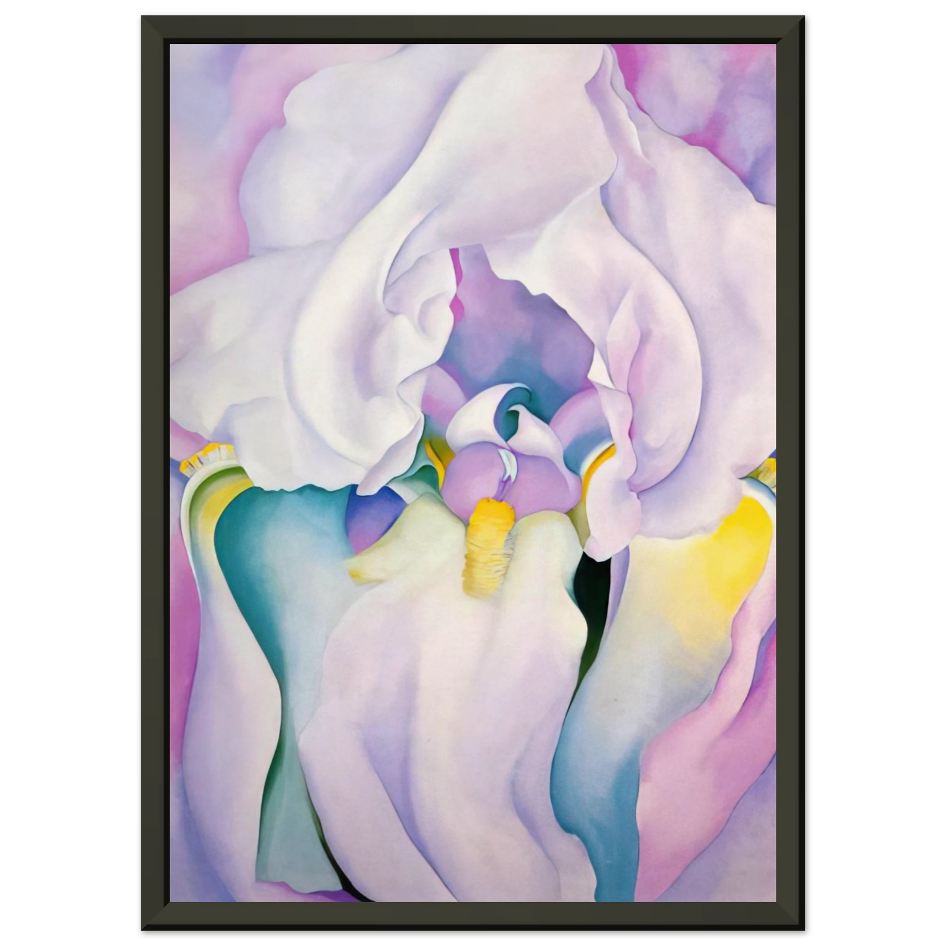 Georgia OKeeffe  Light of Iris Framed Art Print  - Aluminum Frame - 40x50 cm / 16x20 inches