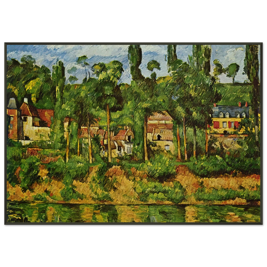 Paul Cezanne  The Chateau de Medan Framed Art Print  - Aluminum Frame - 21x29.7 cm / 8x12"