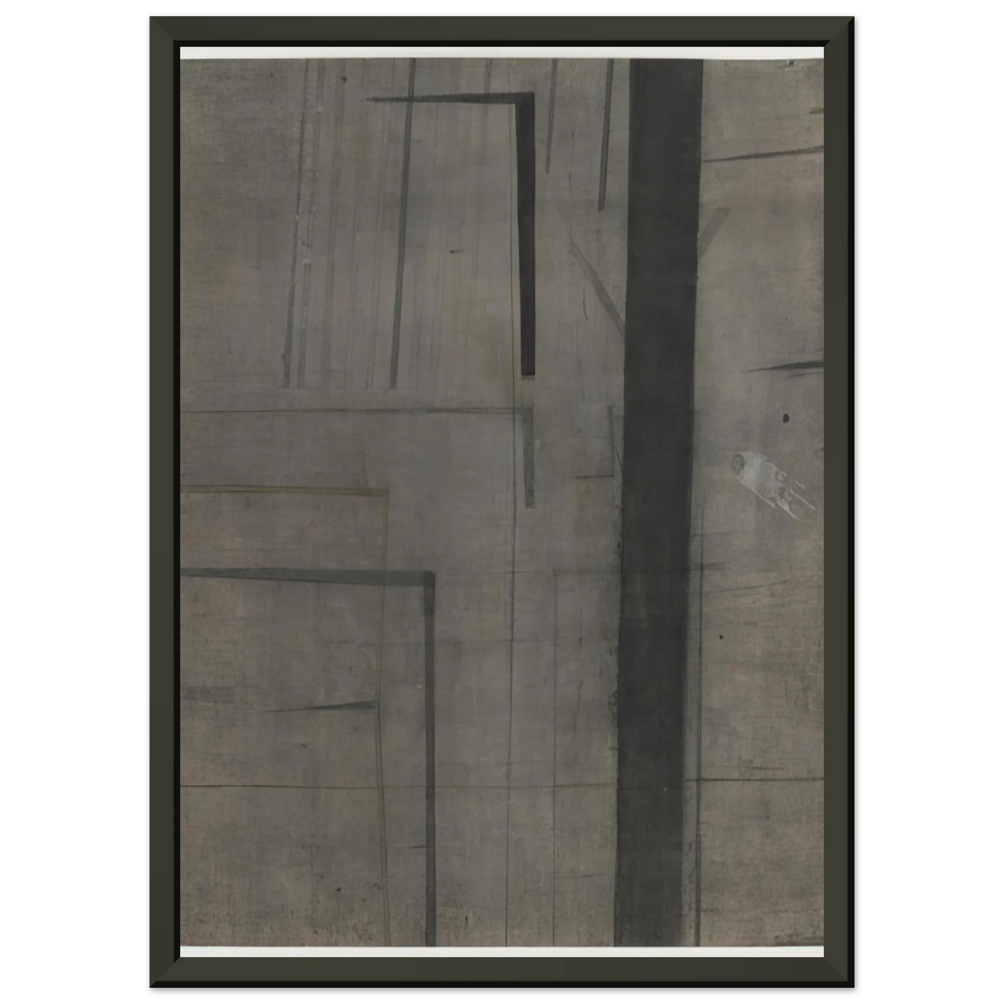 Nasreen Mohamedi  Untitled  1969 Framed Art Print  - Aluminum Frame - 40x50 cm / 16x20 inches
