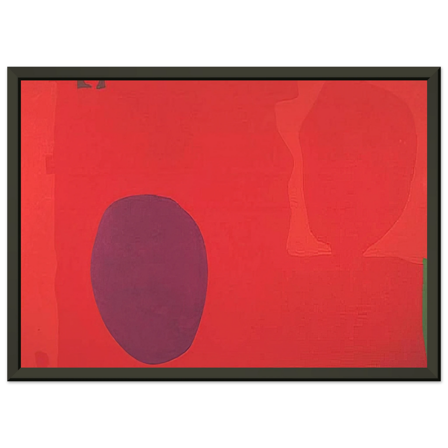 Patrick Heron  Cadmium with Violet Scarlet Emerald Lemon and Venetian  1969 Framed Art Print  - Aluminum Frame - 40x50 cm / 16x20 inches