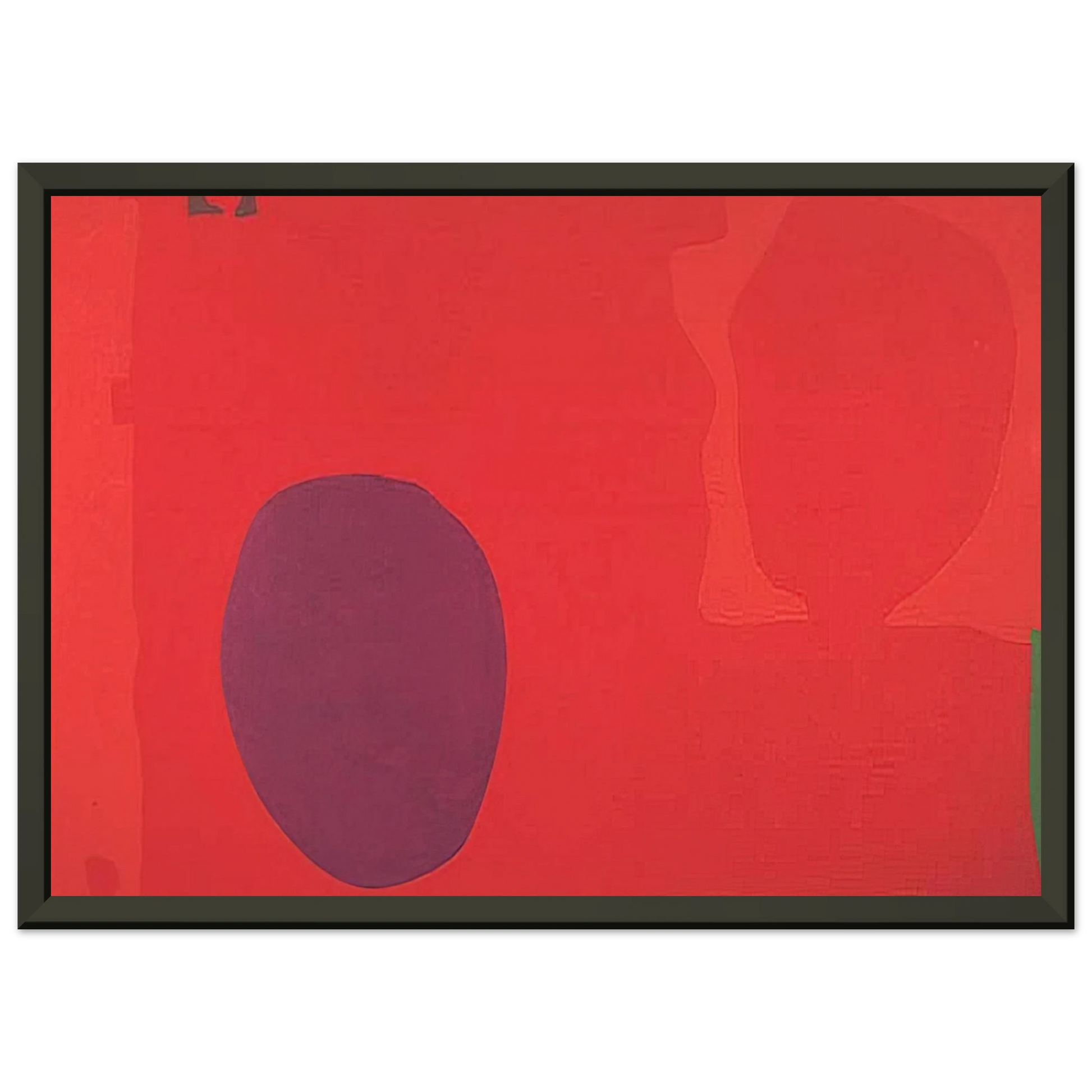 Patrick Heron  Cadmium with Violet Scarlet Emerald Lemon and Venetian  1969 Framed Art Print  - Aluminum Frame - 40x50 cm / 16x20 inches