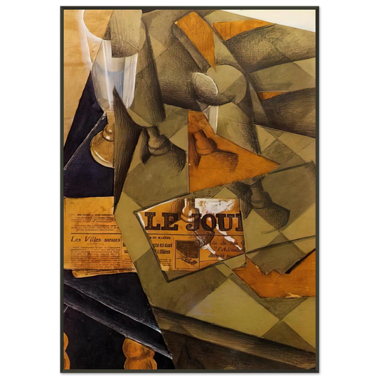Juan Gris  STILL LIFE 1914 Framed Art Print  - Aluminum Frame - 21x29.7 cm / 8x12"