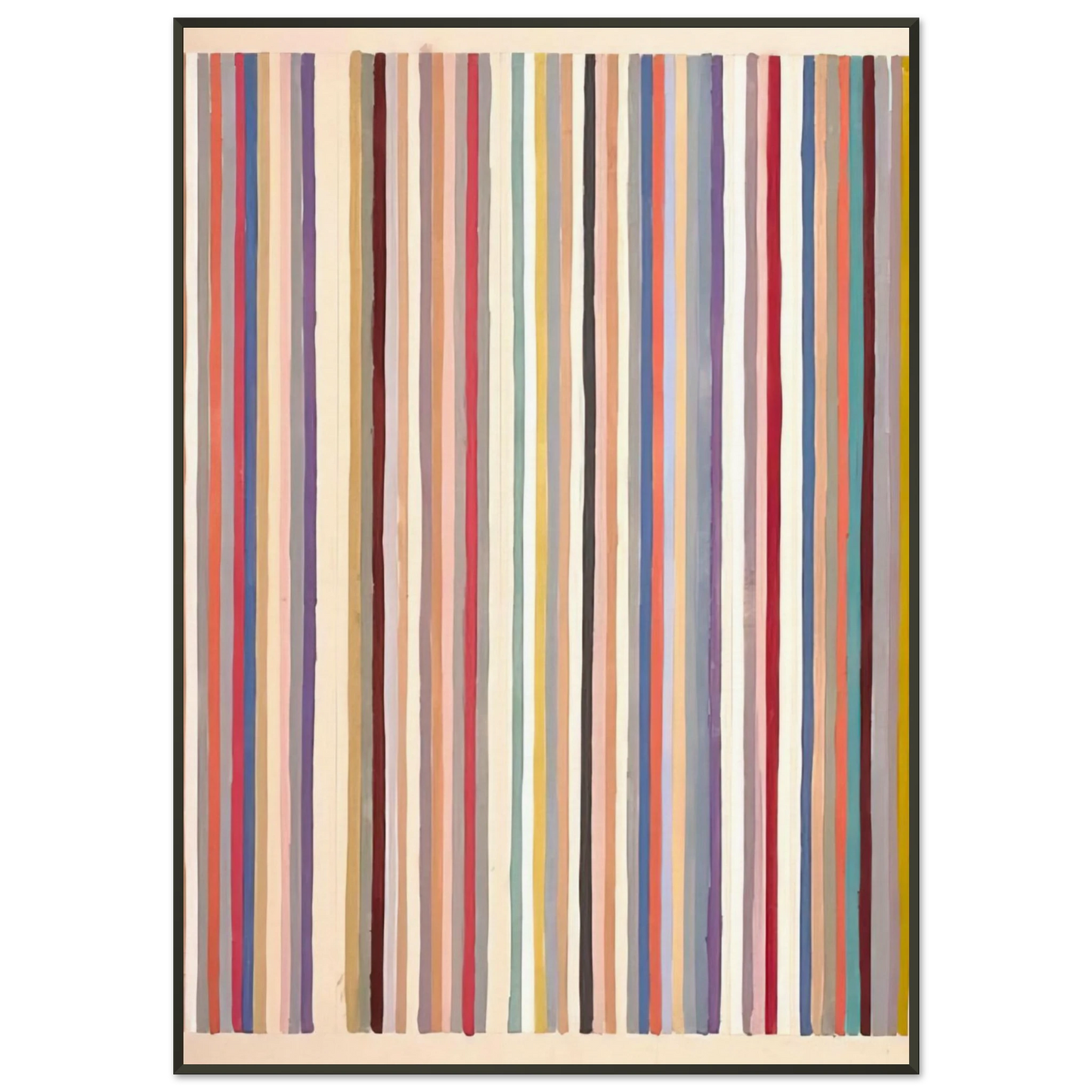 Gene Davis  Circus  1979 Framed Art Print  - Aluminum Frame - 21x29.7 cm / 8x12"