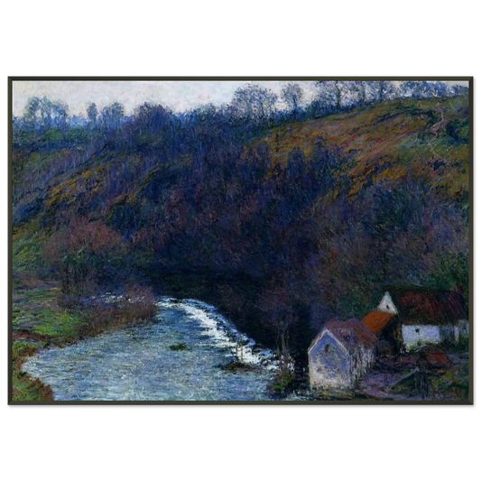 claude monet  The Mill at Vervy Framed Art Print  - Aluminum Frame - 21x29.7 cm / 8x12"