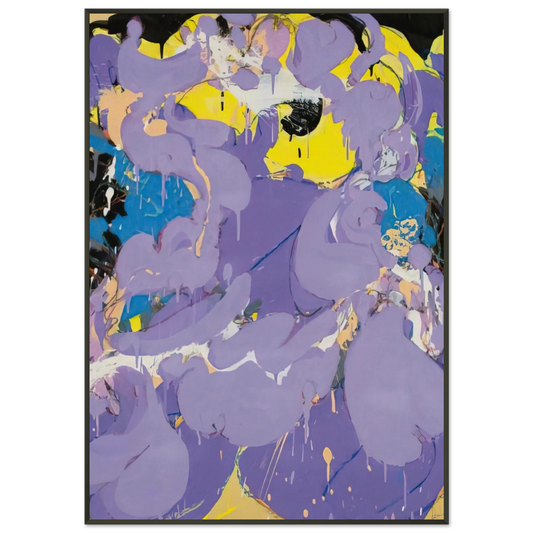 Norman Bluhm  Untitled  1978 Framed Art Print  - Aluminum Frame - 21x29.7 cm / 8x12"