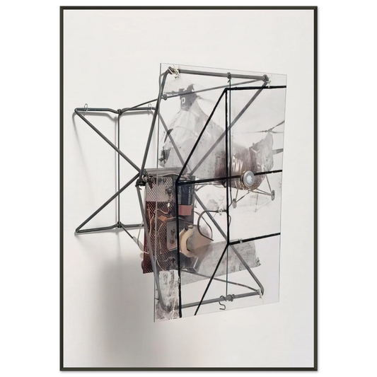 Robert Rauschenberg  DRY CELL 1963 Framed Art Print  - Aluminum Frame - 21x29.7 cm / 8x12"