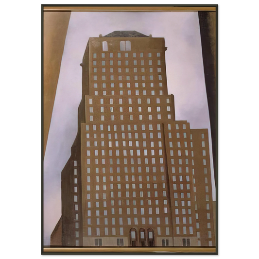 Georgia OKeeffe  Shelton Hotel New York No 1 Framed Art Print  - Aluminum Frame - 21x29.7 cm / 8x12"