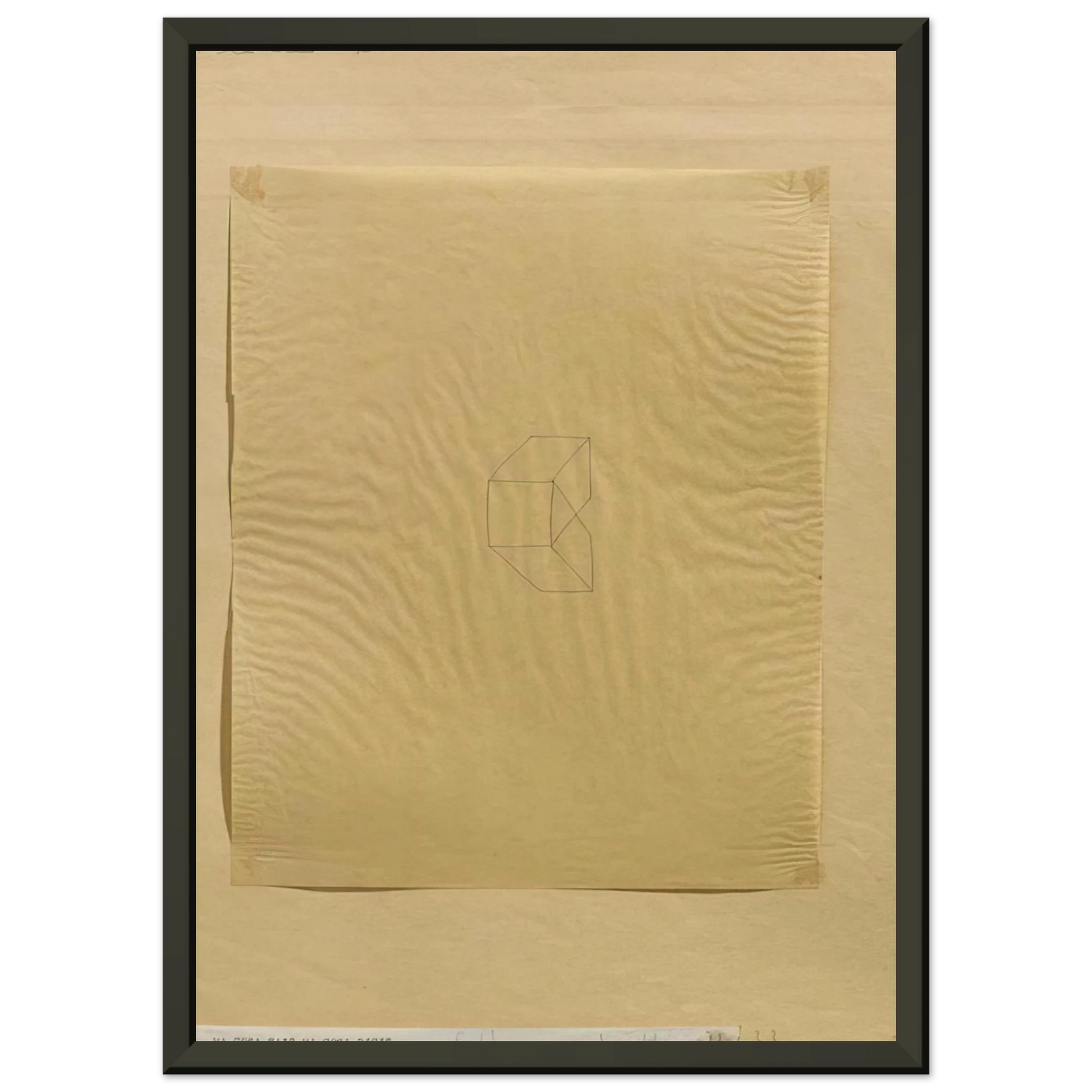 Alighiero Boetti  MA COSA FAI MA COSA DICI 1972 Framed Art Print  - Aluminum Frame - 60x80 cm / 24x32 inches