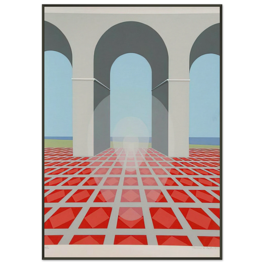 Clarence Holbrook Carter  Arches  1979 Framed Art Print  - Aluminum Frame - 21x29.7 cm / 8x12"