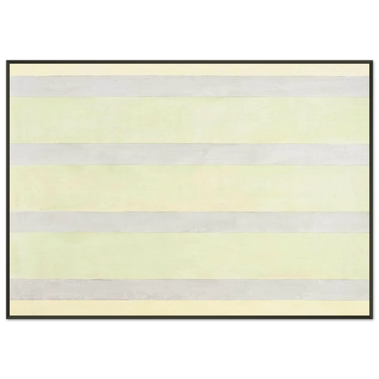 Agnes Martin  Untitled 11 Framed Art Print  - Aluminum Frame - 21x29.7 cm / 8x12"