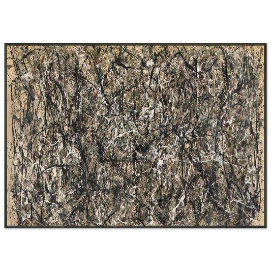 Jackson Pollock  ONE NUMBER 31 1950 Framed Art Print  - Aluminum Frame - 21x29.7 cm / 8x12"