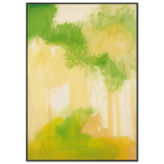 Esteban Vicente  UNTITLED 2000 Framed Art Print  - Aluminum Frame - 21x29.7 cm / 8x12"