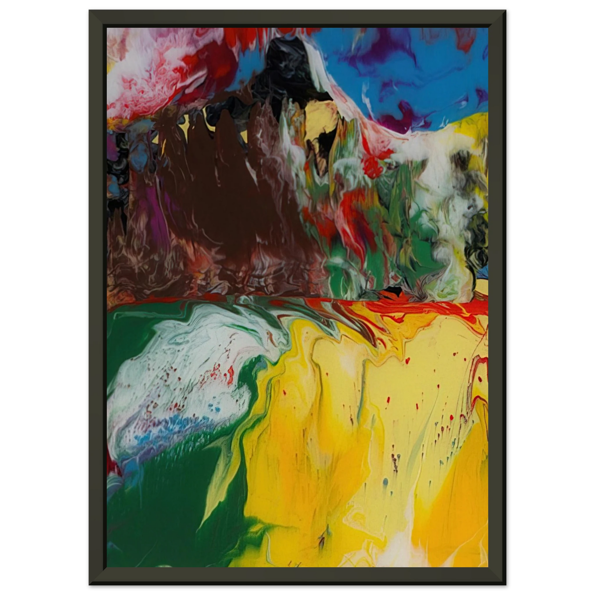 Gerhard Richter  SINDBAD 2008 Framed Art Print  - Aluminum Frame - 70x100 cm / 28x40 inches