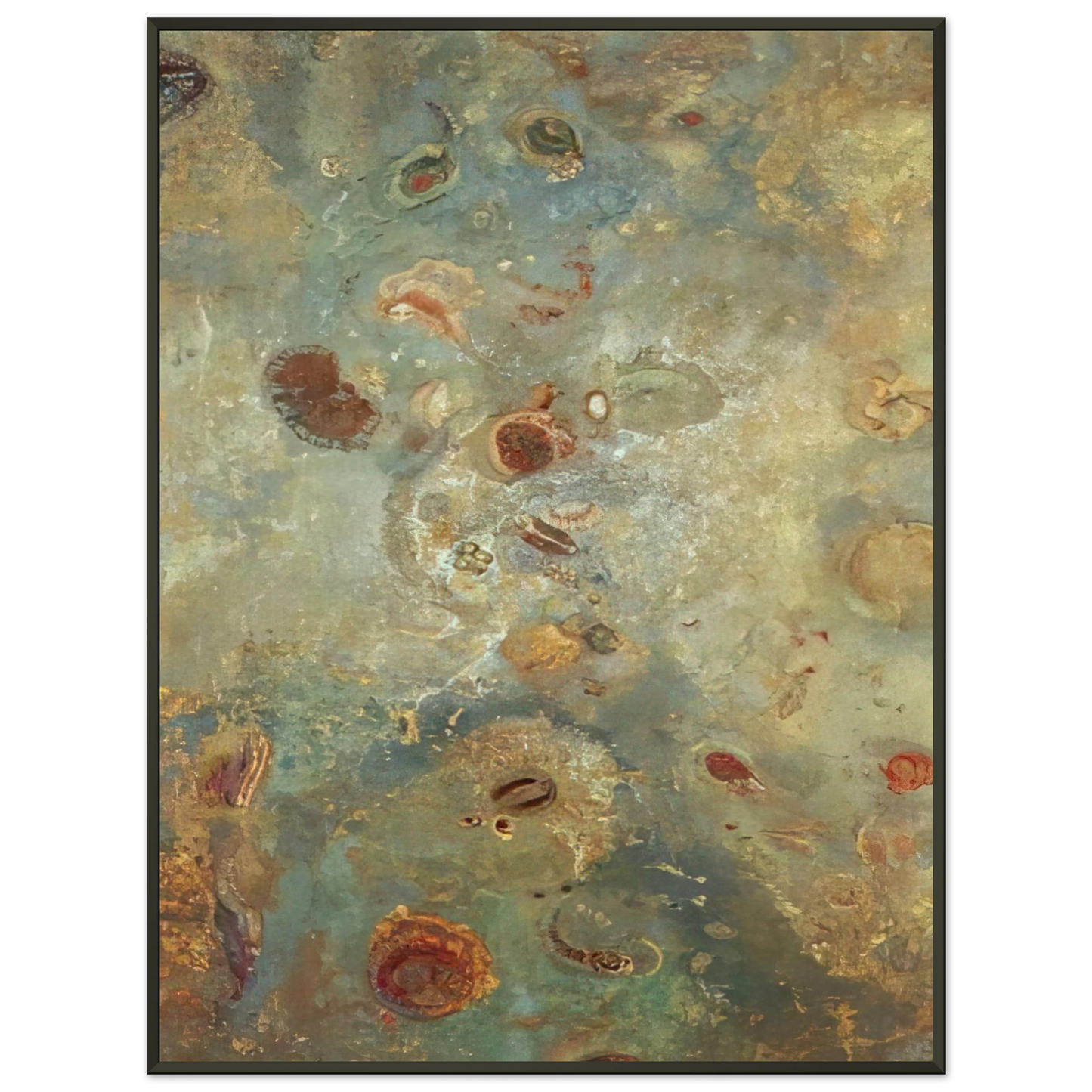 Odilon Redon  UNDERWATER VISION 1910 Framed Art Print  - Aluminum Frame - 60x80 cm / 24x32 inches