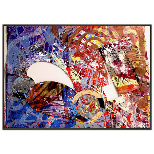Sam Gilliam  Manet I Framed Art Print  - Aluminum Frame - 21x29.7 cm / 8x12"