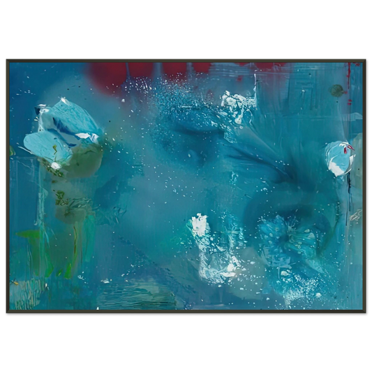 Helen Frankenthaler  Stella Polaris 1990 Framed Art Print  - Aluminum Frame - 21x29.7 cm / 8x12"