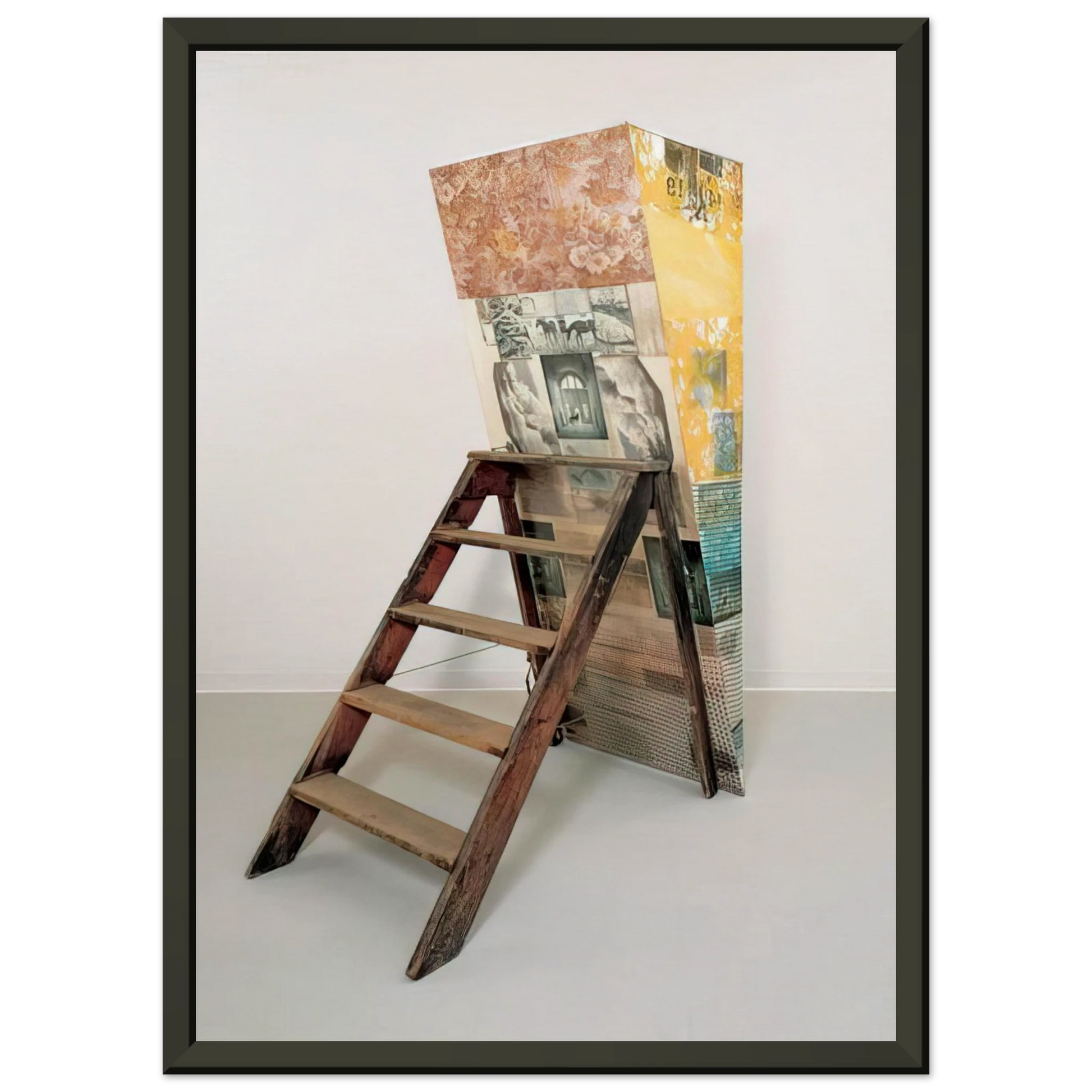 Robert Rauschenberg  PATRICIAN BARNACLE SCALE 1981 Framed Art Print  - Aluminum Frame - 40x50 cm / 16x20 inches