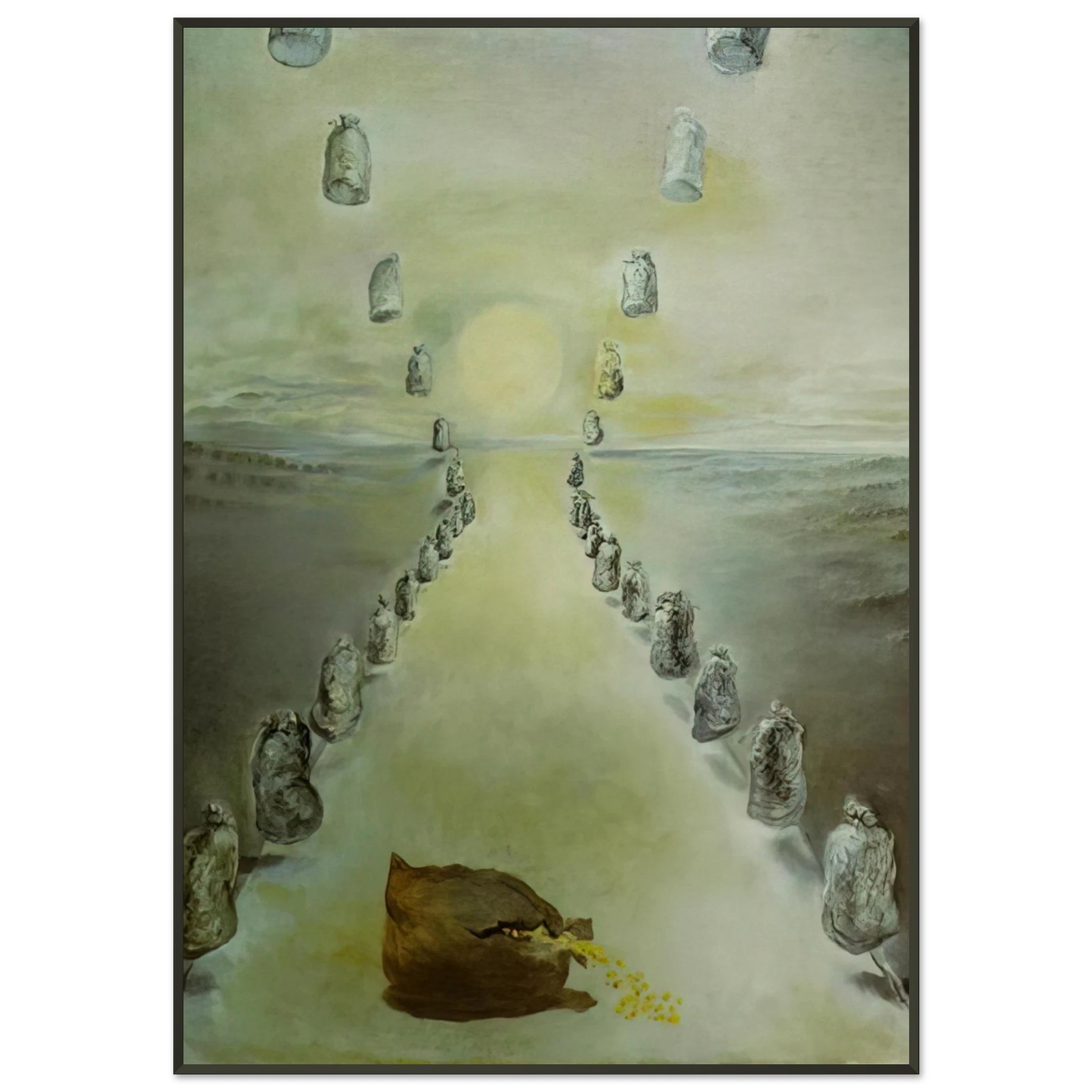 Salvador Dali  THE PATH OF ENIGMAS FIRST VERSION Framed Art Print  - Aluminum Frame - 21x29.7 cm / 8x12"